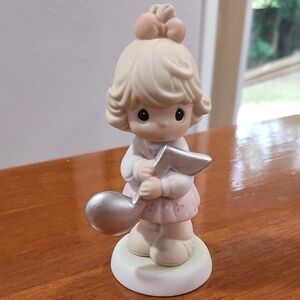 Enesco Precious Moments Girl with Silver Note Figurine